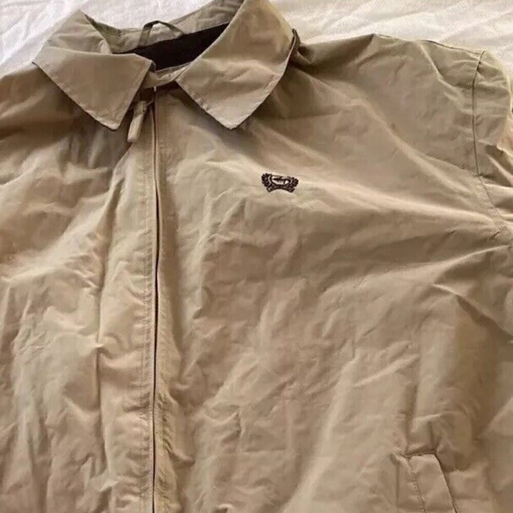 Vintage CINCH Men's Western Brown Twill Khaki Beige Brown Jacket Men’s Sz XL